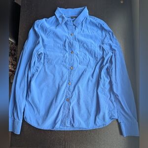 Juicy Couture 100% Silk Blue Blouse